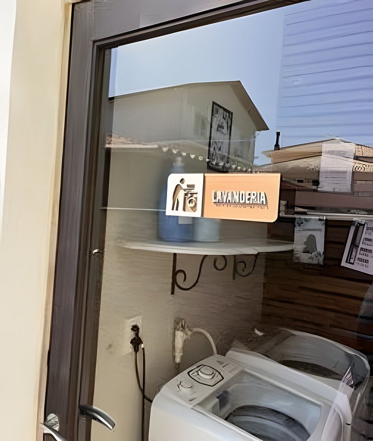 Apartamento no térreo com vista para a piscina