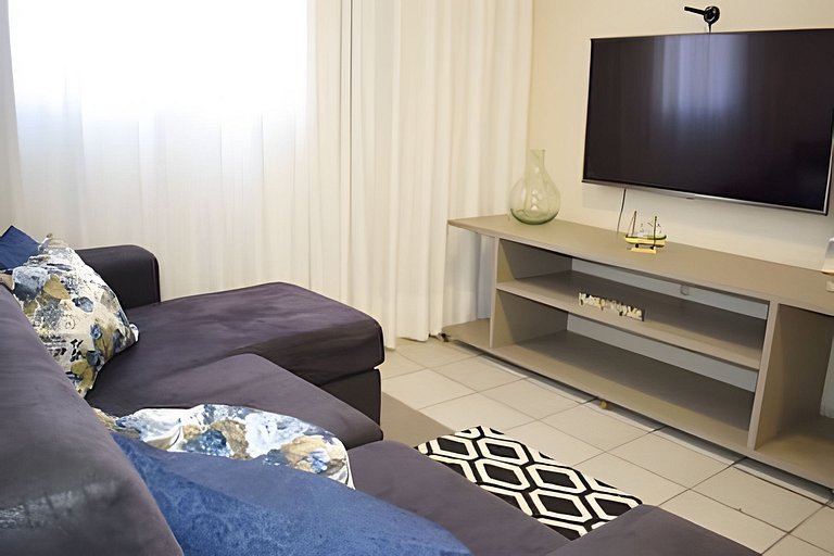 Quarto Masculino, café da manhã e à 60m da Praia